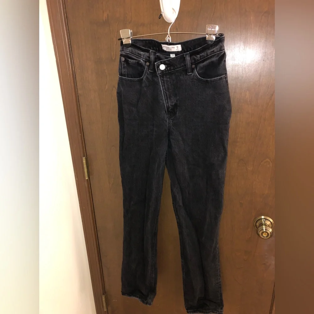 Abercrombie The 90s Straight Ultra High Rise size 25 curve love - Picture 2 of 4